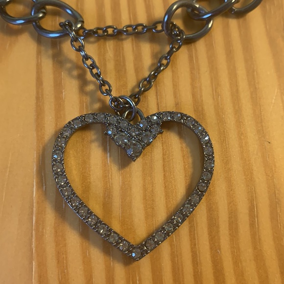 Guess black/onyx heart necklace - Picture 2 of 2